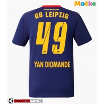 Moške Nogometnih dresov RB Leipzig Yan Diomande #49 Gostujoči 2025-26 Kratki rokavi